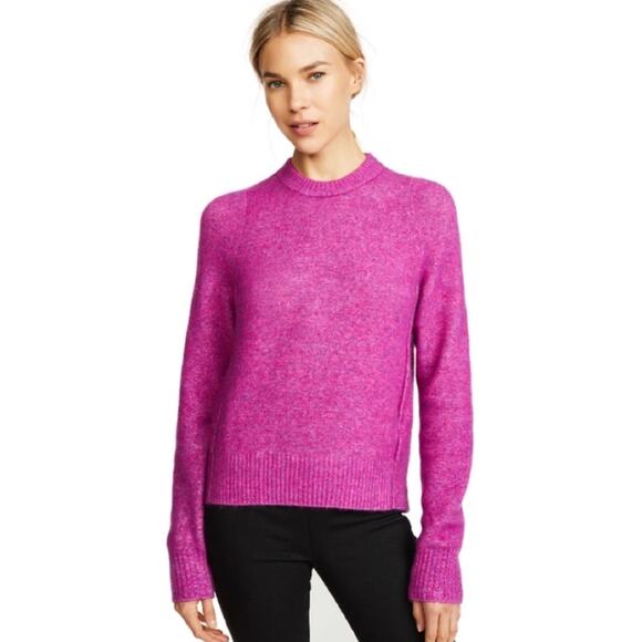 3.1 Phillip Lim Fuchsia Wool and Alpaca Crewneck Pullover Sweater Size XS - Picture 2 of 6